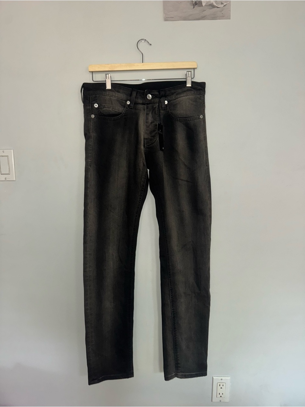 Parasuco Black Washed Straight Jeans